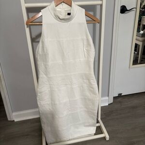 White House Black Market White Sleeveless Dress